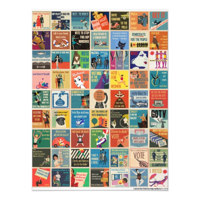 VOTE vintage propaganda 63 meme poster (Front)