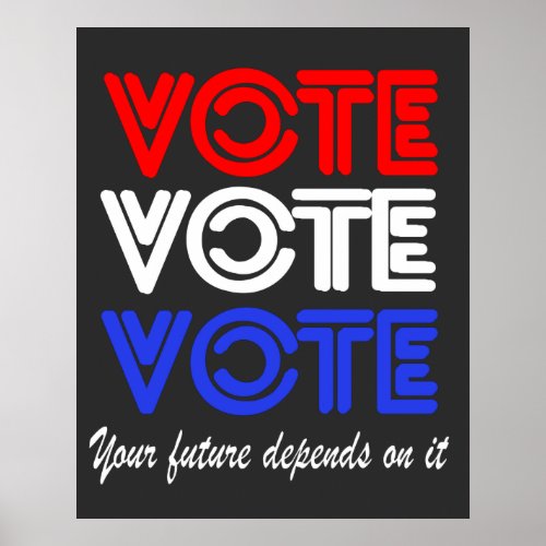 Vote Vote Vote election Poster