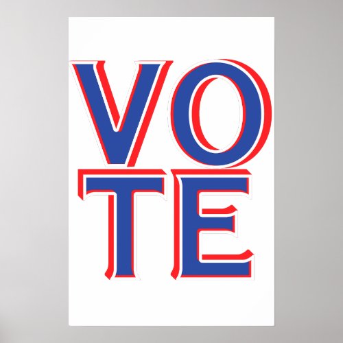 Vote Wall Poster Political Campaign Merchandise 