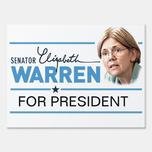Vote Warren 2020 Sign