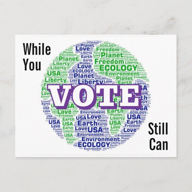 VOTE While You Still Can Postcard (Front)