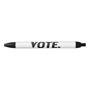 "vote" - white black pen