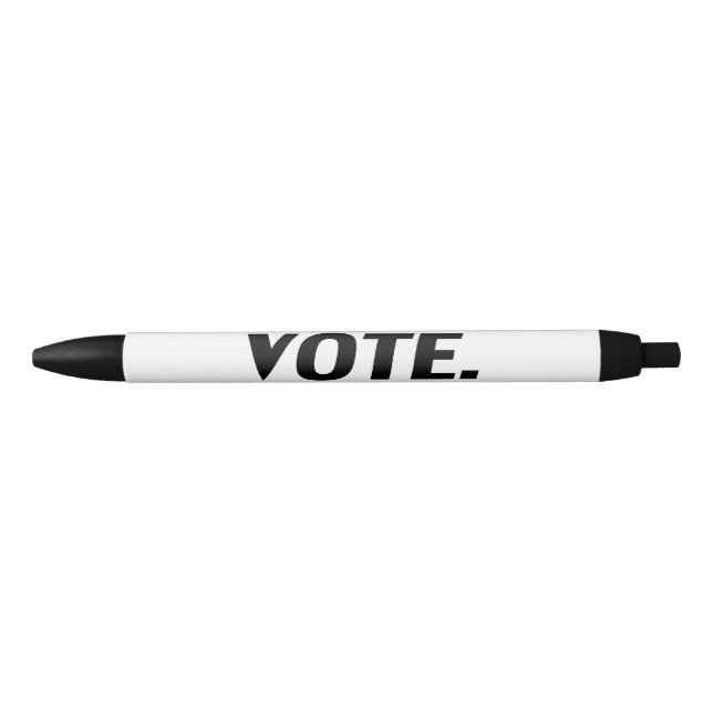 "vote" - white black pen (Front)