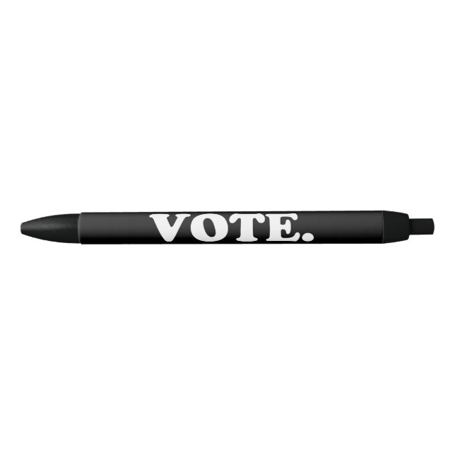 "vote" - white black pen (Front)