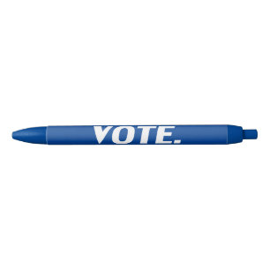 "vote" - white blue pen