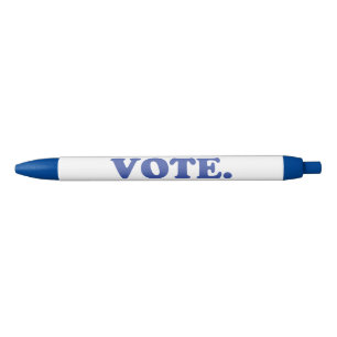 "vote" - white blue pen