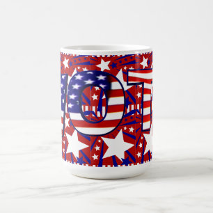 Vote with Stars and Stripes - Coffee Mug