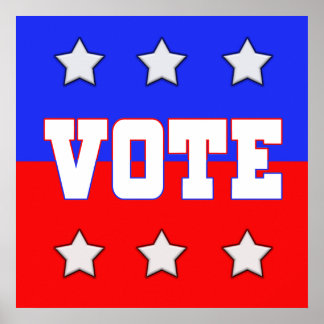 Vote with Stars Poster