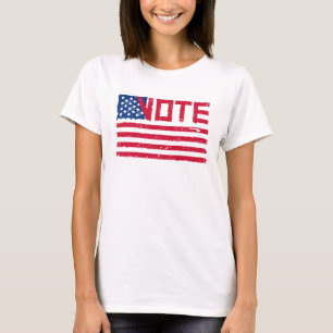 Vote With Vote with US Flag. T-Shirt