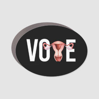 Vote with your Uterus Car Magnet