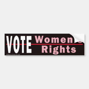 Vote Women's Rights 2 Bumper Sticker