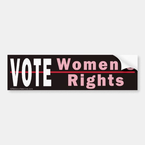Vote Womens Rights 2 Bumper Sticker