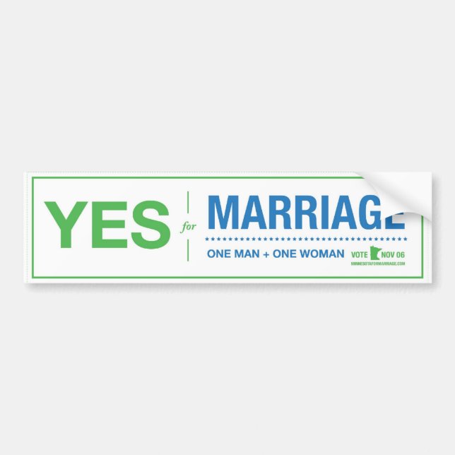 Vote Yes Bumper Sticker (Front)