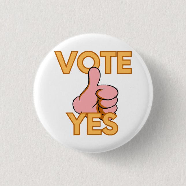 Vote yes  button (Front)