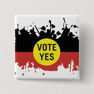 Vote Yes Indigenous Voice to Parliament Button