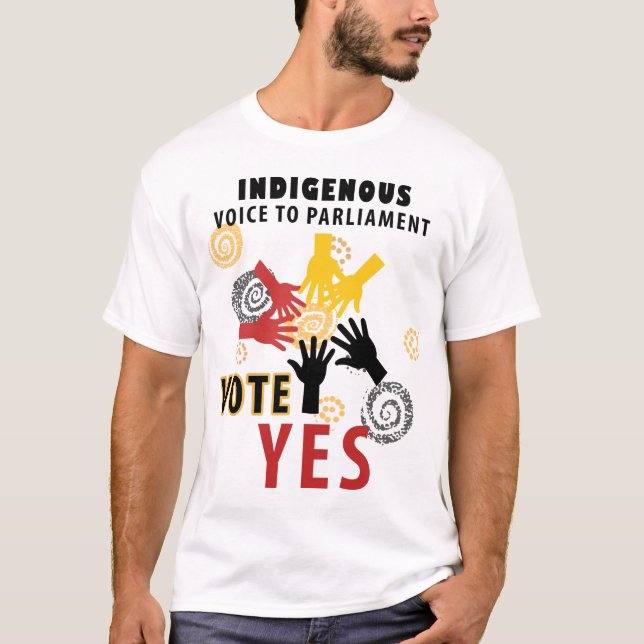 Vote Yes Indigenous Voice to Parliament  T-Shirt (Front)