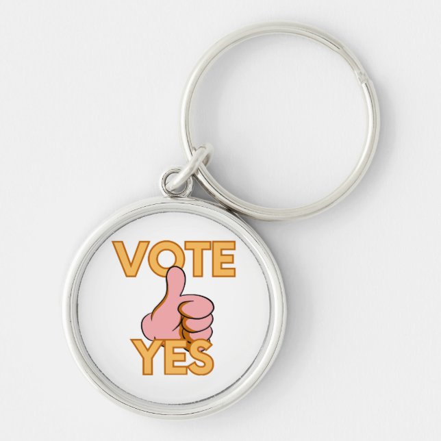 Vote yes  keychain (Front)