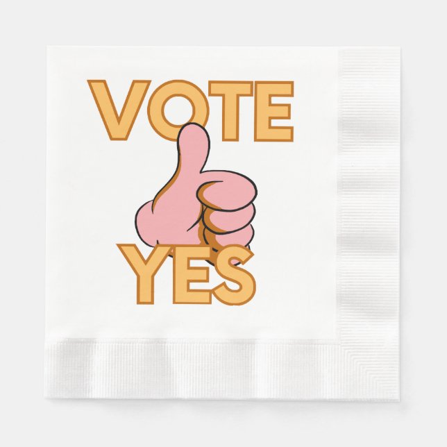 Vote yes  napkins (Front)