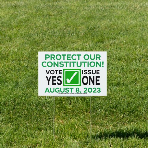 VOTE YES ON ISSUE 1 _ OHIO SIGN