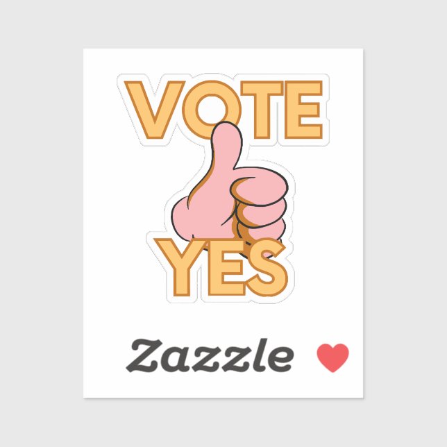 Vote yes  sticker (Sheet)
