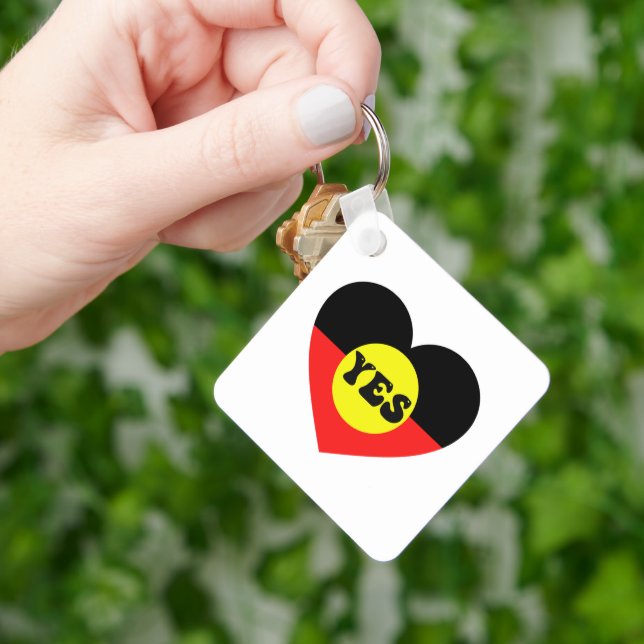 Vote Yes To The Voice - Indigenous Voice  Keychain (Hand)