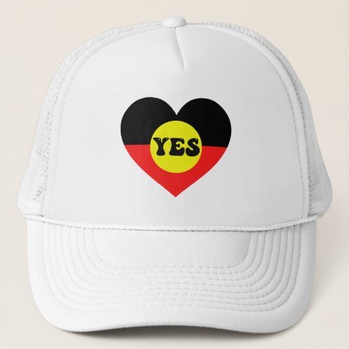 Vote Yes To The Voice _ Indigenous Voice  Trucker Hat