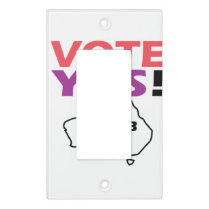 Vote Yes To The Voice Of Indigenous Australian Light Switch Cover