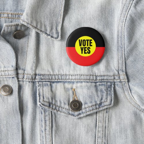 Vote Yes To The Voice To Parliament Button