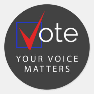 VOTE Your Voice Matters 2020 Election Stickers