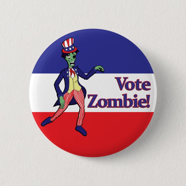 Vote Zombie Button (Front)