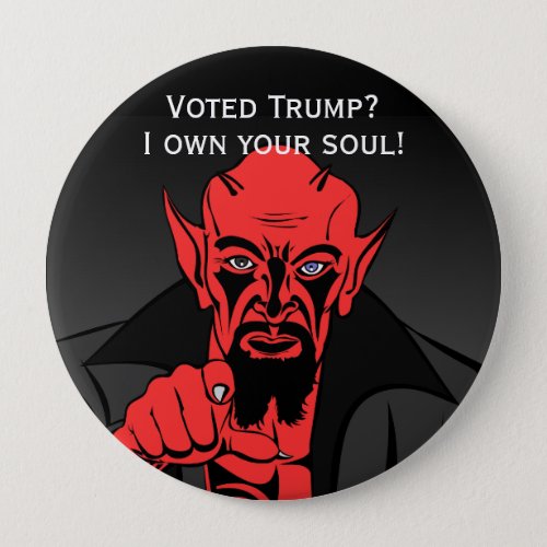 Voted Trump with Satan Button