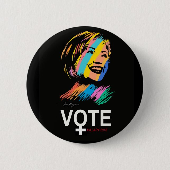voteHILLARY2016 Button (Front)