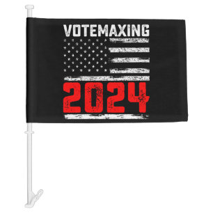 VoteMaxing 2024 Trump Presidential Election Car Flag