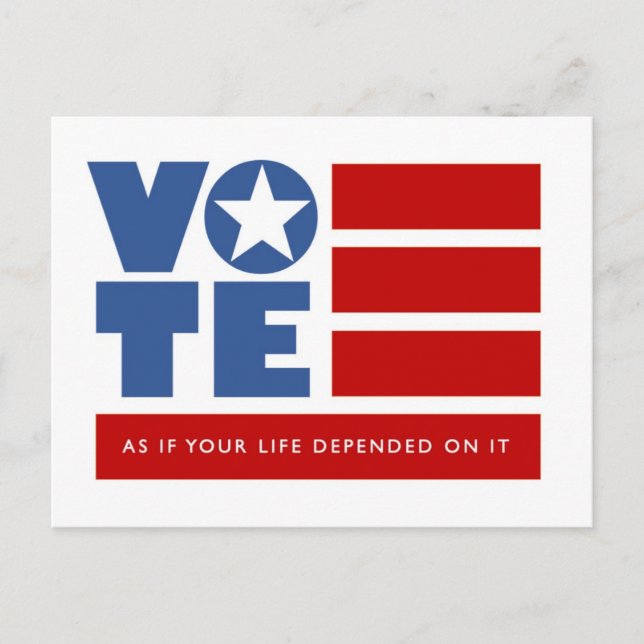 Voter/elections reminder postcard (Front)