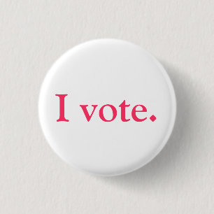 Voter ID, grlsvote style Pinback Button