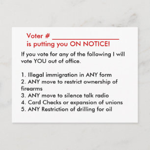 Voter Pledge Postcard
