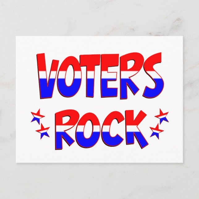 Voters Rock Postcard (Front)