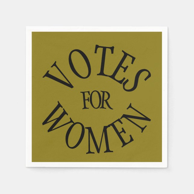 Votes for Women 100 Years 19th Amendment Set of 50 Napkins (Front)