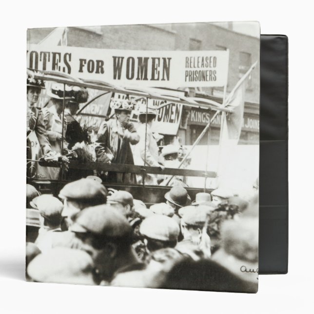 Votes for Women, August 1908 3 Ring Binder (Front/Inside)