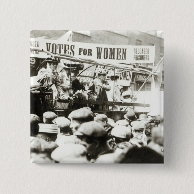 Votes for Women, August 1908 Button (Front)
