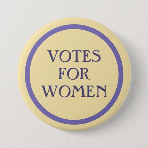 Votes for Women  Button  Purple  Yellow