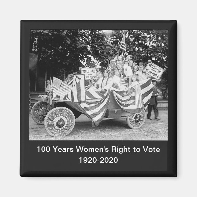 Votes for Women Girls Suffrage Parade Photo Magnet (Front)
