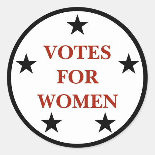 Votes for Women Historic Suffrage Pin Sticker