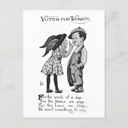 Votes For Women Holiday Postcard