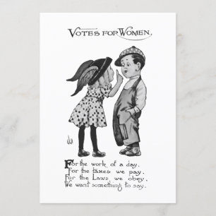 Votes For Women Invitation