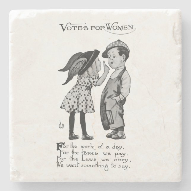 Votes For Women Stone Coaster (Front)
