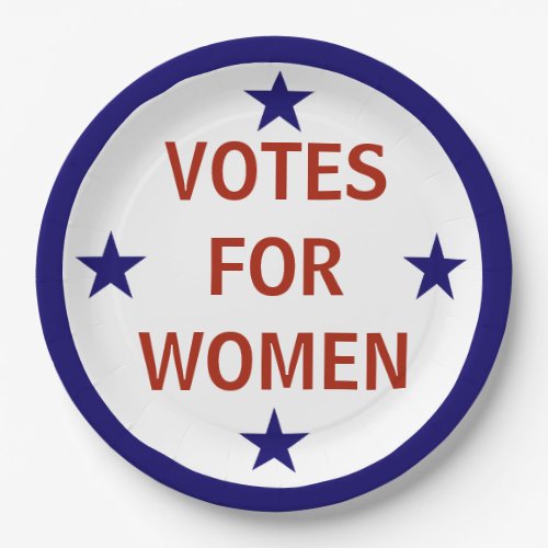 Votes for Women suffrage historic pin Paper Plates