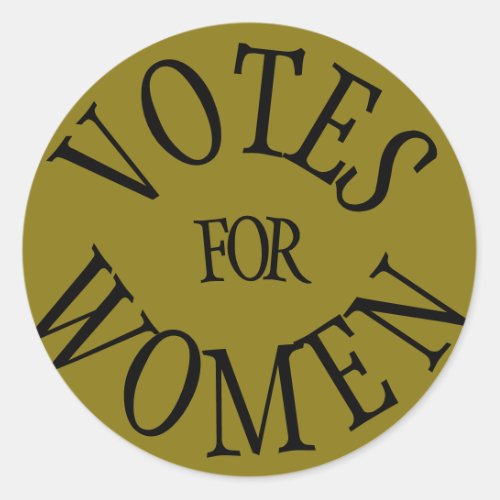 Votes for Women Suffrage Sticker