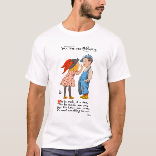 Votes For Women Vintage Illustration T_Shirt