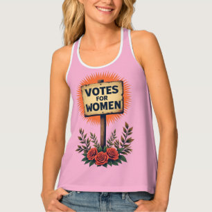 Votes for Women Vintage Protest Sign Tank Top